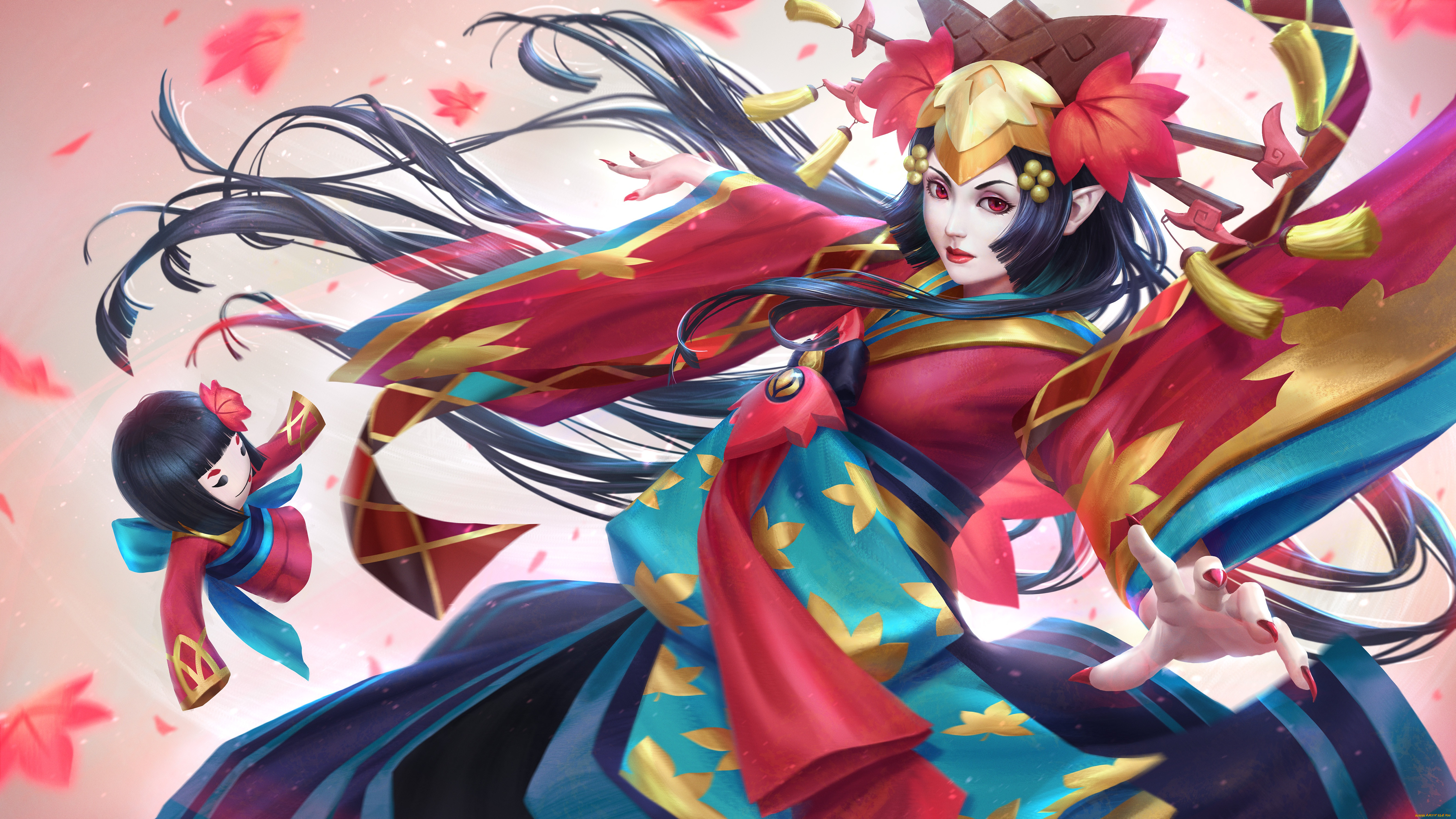 , onmyouji, , momiji, , , onmyoji, art